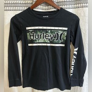 Hurley Long Sleeve Tee Boys Size Medium.